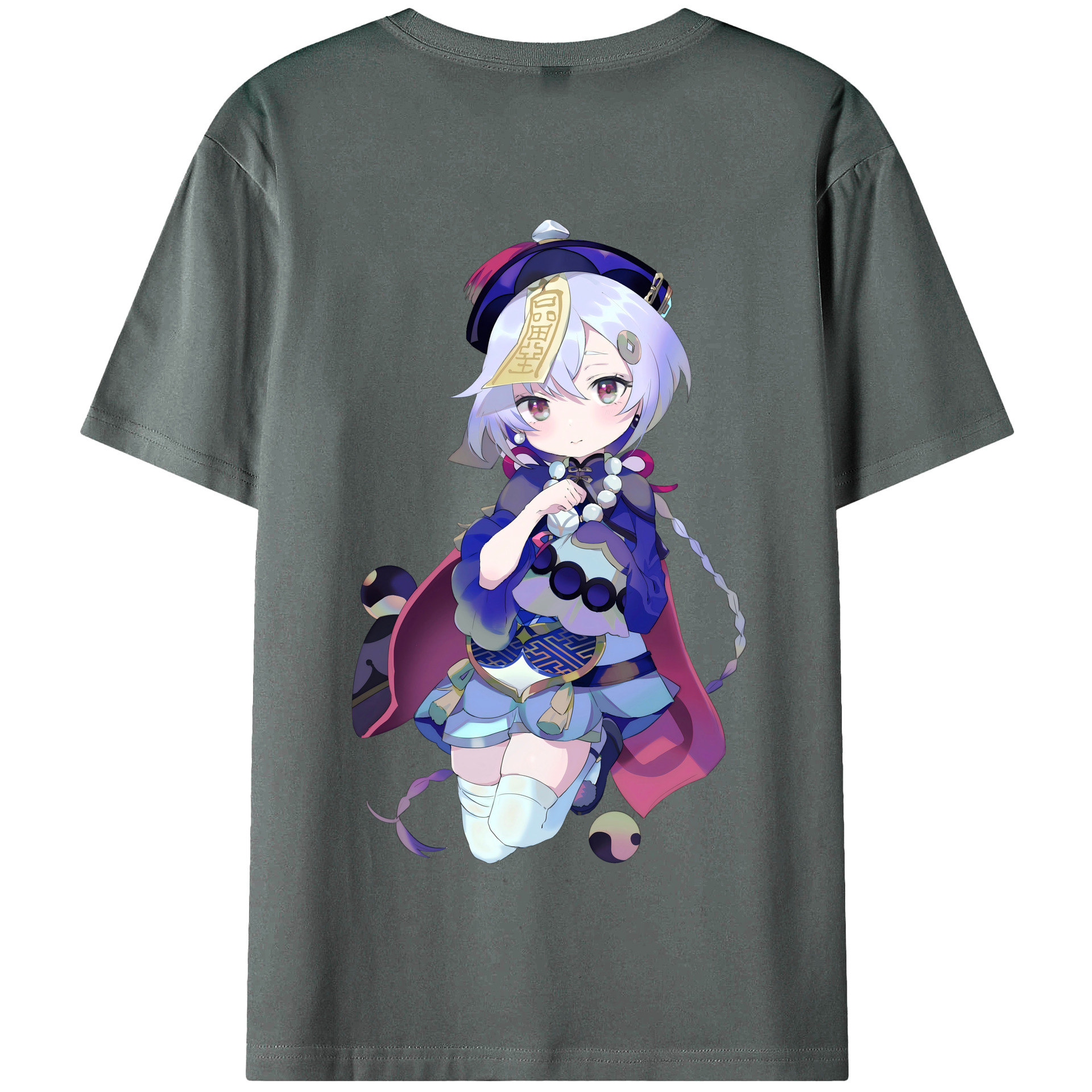 げんし神 七七 なな  genshin Nana 綿100％半袖Tシャツ（背面プリント）
